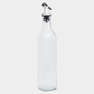 Hitech Sales 500ml Glass Oil Dispenser – Transparent | Leak-Proof, BPA-Free, Easy-Pour Spout for Kitchen Use