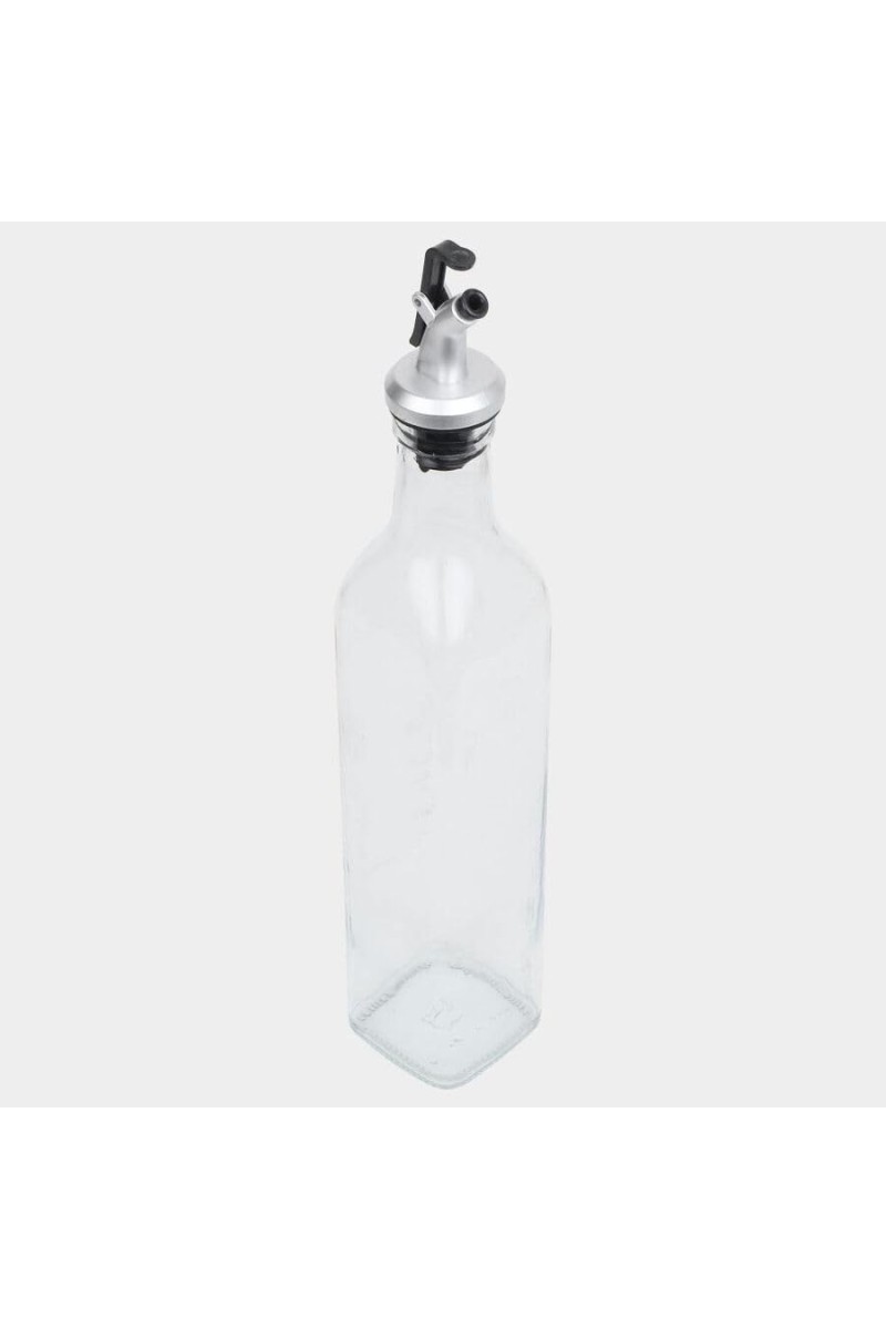 Hitech Sales 500ml Glass Oil Dispenser – Transparent | Leak-Proof, BPA-Free, Easy-Pour Spout for Kitchen Use