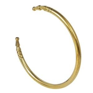 HiTechMart Pure Brass Kada Bracelet – Traditional Open Cuff Bangle for Men & Women
