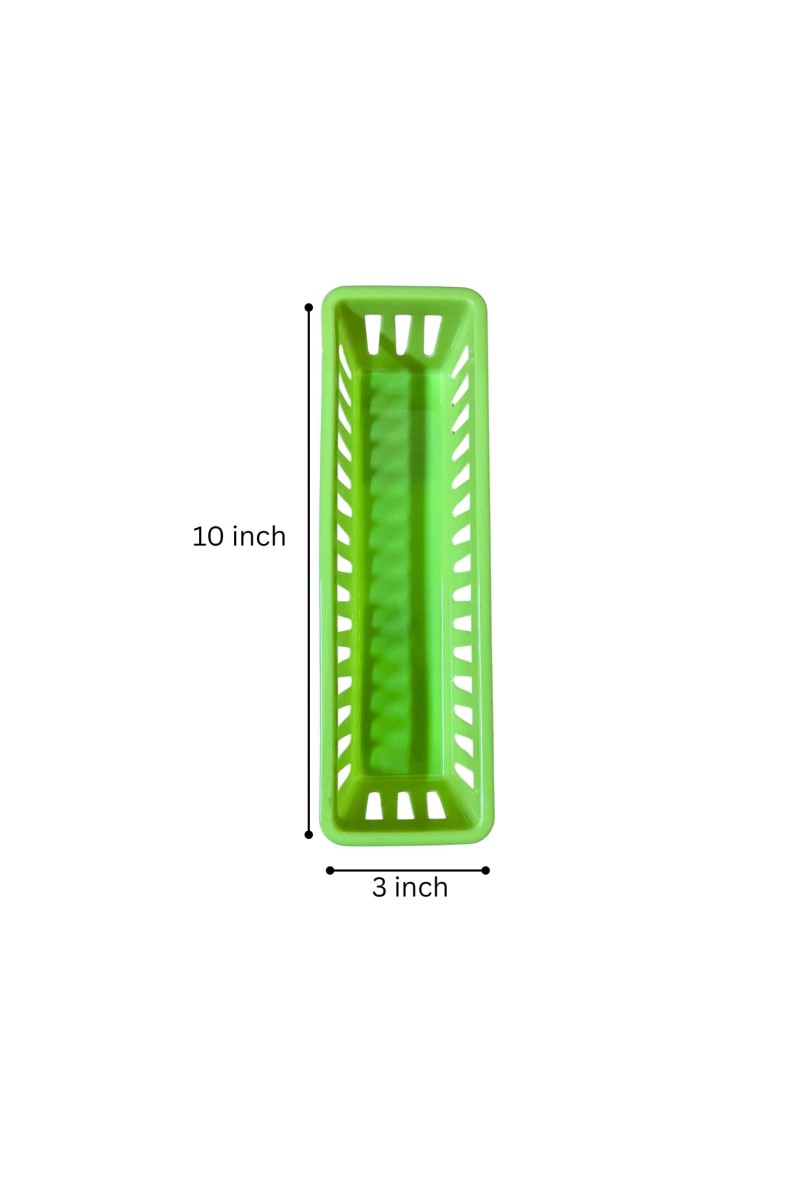 Plastic Basket Organizer – Durable PP Storage Bin with Handles, Stackable & Ventilated – Multi‑Purpose Organizer for Kitchen, Bathroom, Pantry, Office