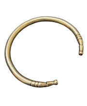 HiTechMart Pure Brass Kada Bracelet – Traditional Open Cuff Bangle for Men & Women HiTechMart Pure Brass Kada Bracelet – Traditional Open Cuff Bangle for Men & Women