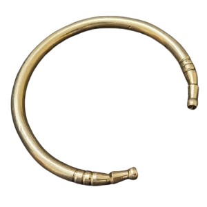 HiTechMart Pure Brass Kada Bracelet – Traditional Open Cuff Bangle for Men & Women