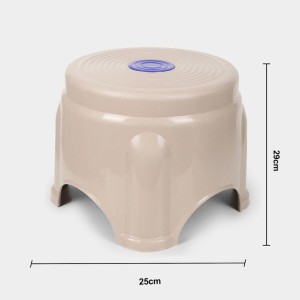 Durable Plastic Bath Stool with Anti-Slip Base | Compact and Lightweight Design for Multipurpose Use | Strong Utility Chair for Bathroom or Home