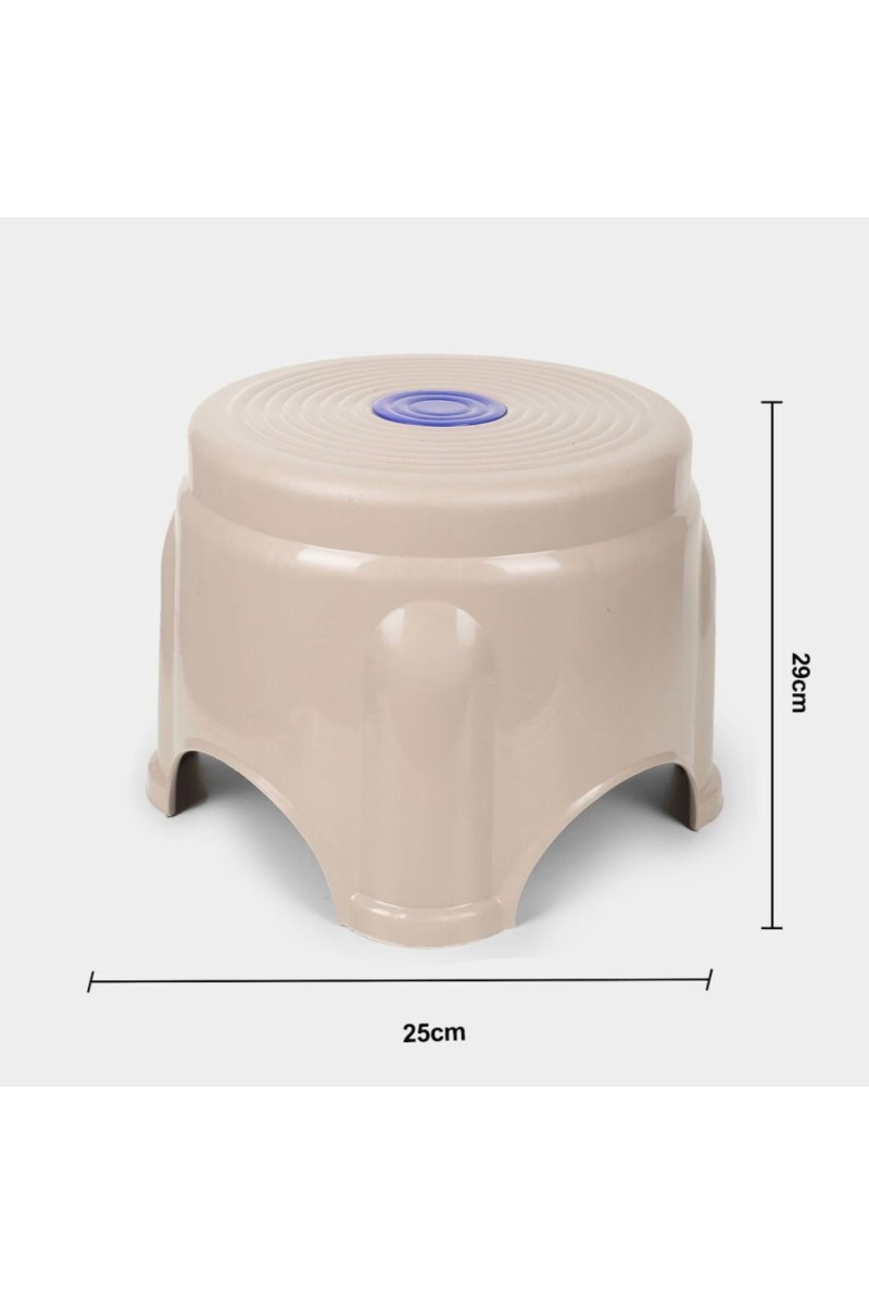 Durable Plastic Bath Stool with Anti-Slip Base | Compact and Lightweight Design for Multipurpose Use | Strong Utility Chair for Bathroom or Home