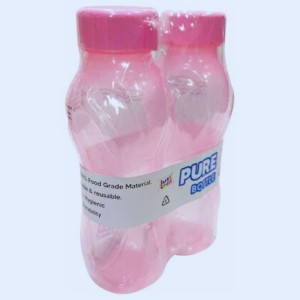 Plastic Water Bottle Set of 2 – 590 ml Each, BPA-Free, Leak-Proof, Reusable, Durable Travel & Gym Bottle – Lightweight, Easy to Carry, Ideal for School, Office, Outdoor Use