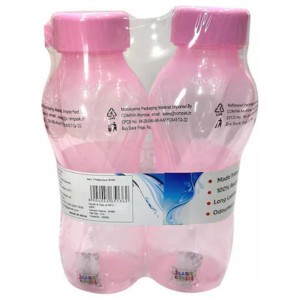 Plastic Water Bottle Set of 2 – 590 ml Each, BPA-Free, Leak-Proof, Reusable, Durable Travel & Gym Bottle – Lightweight, Easy to Carry, Ideal for School, Office, Outdoor Use