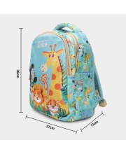 Kid's Blue Cartoon Printed Bag - (M3915) Kid's Blue Cartoon Printed Bag - (M3915)