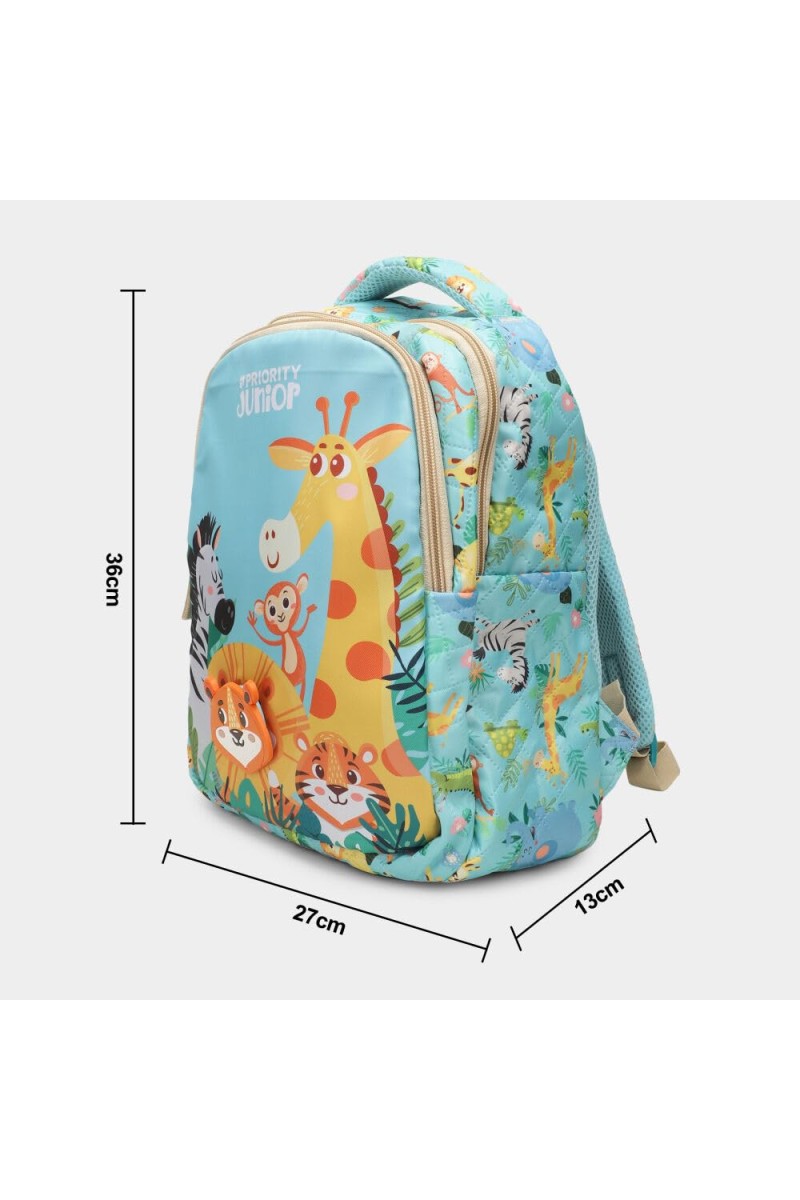 Kid's Blue Cartoon Printed Bag - (M3915)