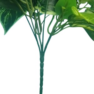 Artificial Leaf Plant (with Pot) – Realistic Faux Roses with Green Leaves, Decorative Fake Flower Stem for Home Décor, Wedding, Valentine’s Day, Anniversary & Table Centerpiece (Multicolor)