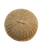Handmade Natural Cane Basket | Round Bamboo Storage Basket for Fruits, Vegetables & Decor, Beter Jhuri