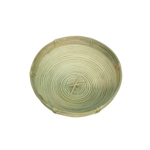 Round Bamboo Basket – Natural Woven Serving & Storage Basket for Fruit, Bread & Home Décor (set of 2)