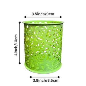 Mesh Metal Pen Stand/Pencil Holder for Office Desk | Multipurpose Stationery Organizer for Pens, Pencils, Markers & Tools (Multicolor) (Set of 3) (Multicolor)