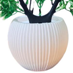 HiTechMart Artificial Heart-Shaped Green Plant in Vase – Lifelike Faux Bonsai Tree for Home Décor, Office, Living Room, Table Centerpiece, and Gift – Elegant & Maintenance-Free