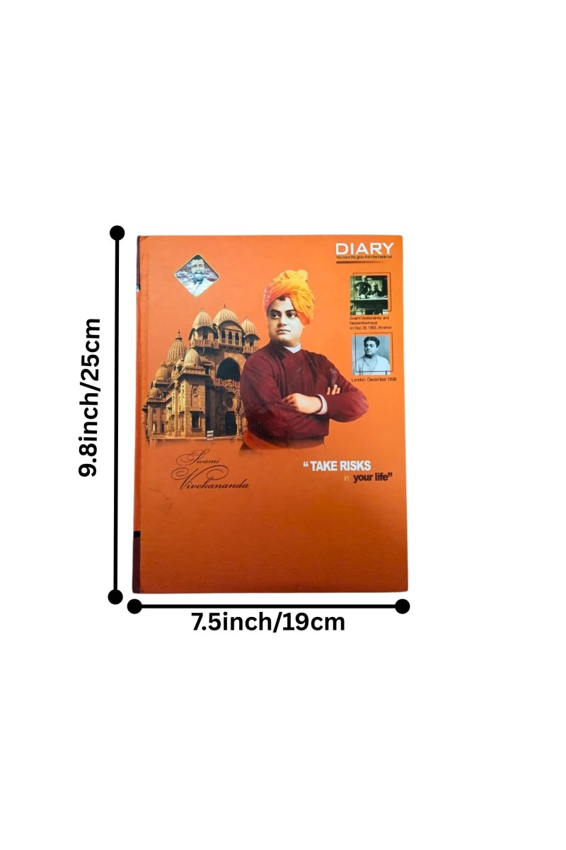 Swami Vivekananda Inspirational Diary | Hardbound Notebook | Motivational Quote Journal | Daily Writing & Note Book for Students & Office Use