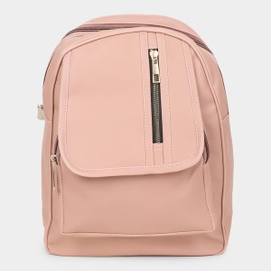 Brink Women's Pink Polyurethane Backpack - (M532)