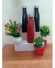 Hitech Sales Long & Stylish Stainless Steel 750ml Water Bottle to Store Juice,Water & Other Beverages for Office,GMY & School | Pack of 1 | Multicolored Reusable Drinks Bottle | Leakproof Flask