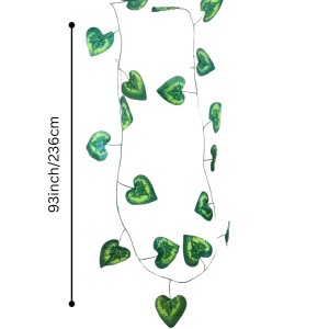 Artificial Hanging Leaf Vine Curtain – Green Decorative Leaf Garland for Home, Balcony, Garden & Wall Décor