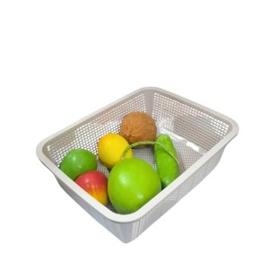 Plastic Storage Basket set of 3 | Multipurpose Rectangular Organizer Basket for Kitchen, Bathroom, Office & Home for daily use.