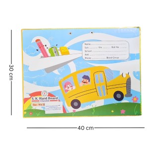 HiTechMart Kids Drawing Board Clipboard – Hardboard Writing Pad with Clip, Artistic Sketching & Painting Board for Children – Lightweight & Durable Surface for School, Home & Creative Activities