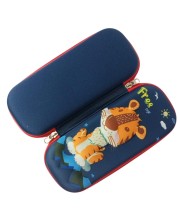 3D Hard Cover Large Capacity Waterproof Cute Pencil Case Stationery Cosmetic Box with Compartments Pencil Case for Kids Boys Cute Pen Pouch for Kindergarten and School (Tiger)