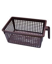 Hi Tech Sales No. 1 Basket for Fruit, vagitable, Stationary, Storage Basket & Container Small (Colour-Navy Blue, Brown, Chocolate), Plastic Handy Basket. (Brown)