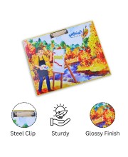 HiTechMart Kids Drawing Board Clipboard – Hardboard Writing Pad with Clip, Artistic Sketching & Painting Board for Children – Lightweight & Durable Surface for School, Home & Creative Activities