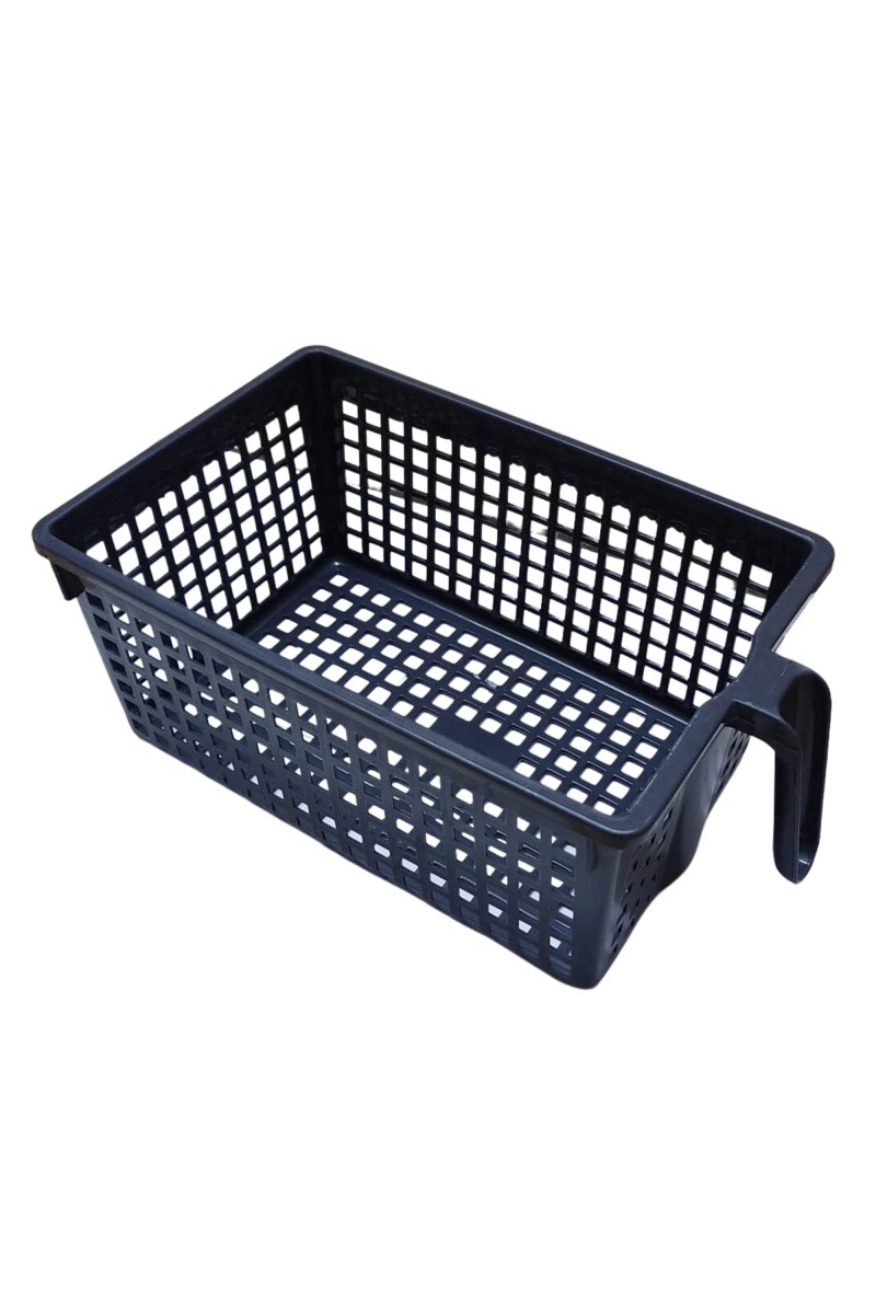 Hi Tech Sales No. 1 Basket for Fruit, vagitable, Stationary, Storage Basket & Container Small (Colour-Navy Blue, Brown, Chocolate), Plastic Handy Basket. (Navy Blue)