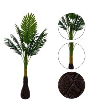 Hi Tech Sales Artificial Palm Tree Plants Standable | 10 Green Leaves, Big Ornamental Plant for Interior Decor/Home Decor/Office Decor | 43.5 inch Tall Natural Looking Tree Feel Real, Super Quality Hi Tech Sales Artificial Palm Tree Plants Standable | 10 Green Leaves, Big Ornamental Plant for Interior Decor/Home Decor/Office Decor | 43.5 inch Tall Natural Looking Tree Feel Real, Super Quality