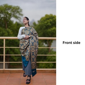 Women’s Traditional Shawl | Soft & Warm Winter Wrap Stole | Elegant Ethnic Design for Casual | Fashion Shawl for Women (Green)