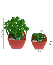 Hitech Artificial Green Bonsai with Pot for Home, Garden and Office Decor