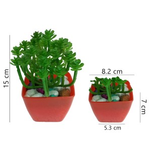 Hitech Artificial Green Bonsai with Pot for Home, Garden and Office Decor