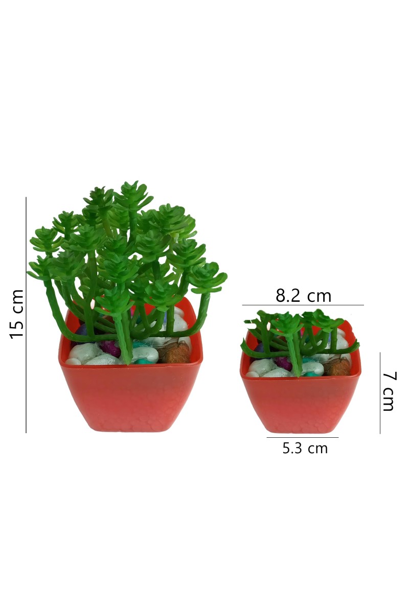 Hitech Artificial Green Bonsai with Pot for Home, Garden and Office Decor
