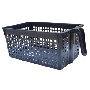 Hi Tech Sales No. 1 Basket for Fruit, vagitable, Stationary, Storage Basket & Container Small (Colour-Navy Blue, Brown, Chocolate), Plastic Handy Basket. (Navy Blue)