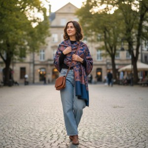 Women’s Traditional Shawl | Soft & Warm Winter Wrap Stole | Elegant Ethnic Design for Casual | Fashion Shawl for Women