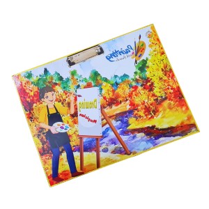HiTechMart Kids Drawing Board Clipboard – Hardboard Writing Pad with Clip, Artistic Sketching & Painting Board for Children – Lightweight & Durable Surface for School, Home & Creative Activities