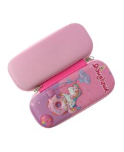 3D Hard Cover Large Capacity Waterproof Cute Pencil Case Stationery Cosmetic Box with Compartments Pencil Case for Kids Boys Cute Pen Pouch for Kindergarten and School (dinghunt)