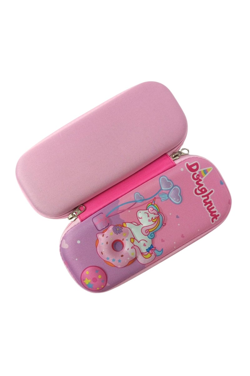 3D Hard Cover Large Capacity Waterproof Cute Pencil Case Stationery Cosmetic Box with Compartments Pencil Case for Kids Boys Cute Pen Pouch for Kindergarten and School (dinghunt)