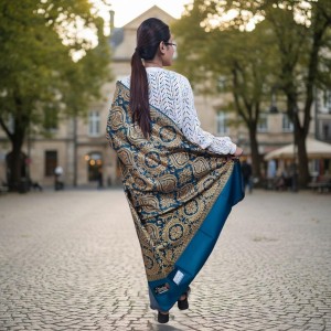 Women’s Traditional Shawl | Soft & Warm Winter Wrap Stole | Elegant Ethnic Design for Casual | Fashion Shawl for Women (Green)
