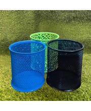 Mesh Metal Pen Stand/Pencil Holder for Office Desk | Multipurpose Stationery Organizer for Pens, Pencils, Markers & Tools (Multicolor) (Set of 3) (Multicolor)