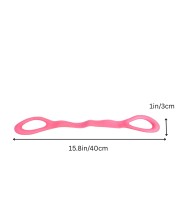 Yoga Stretch Resistance Band for Women & Men, Light Strength Training Elastic Loop Band for Home Workout, Pilates, Flexibility, Mobility & Physical Therapy Exercise Equipment, Pink
