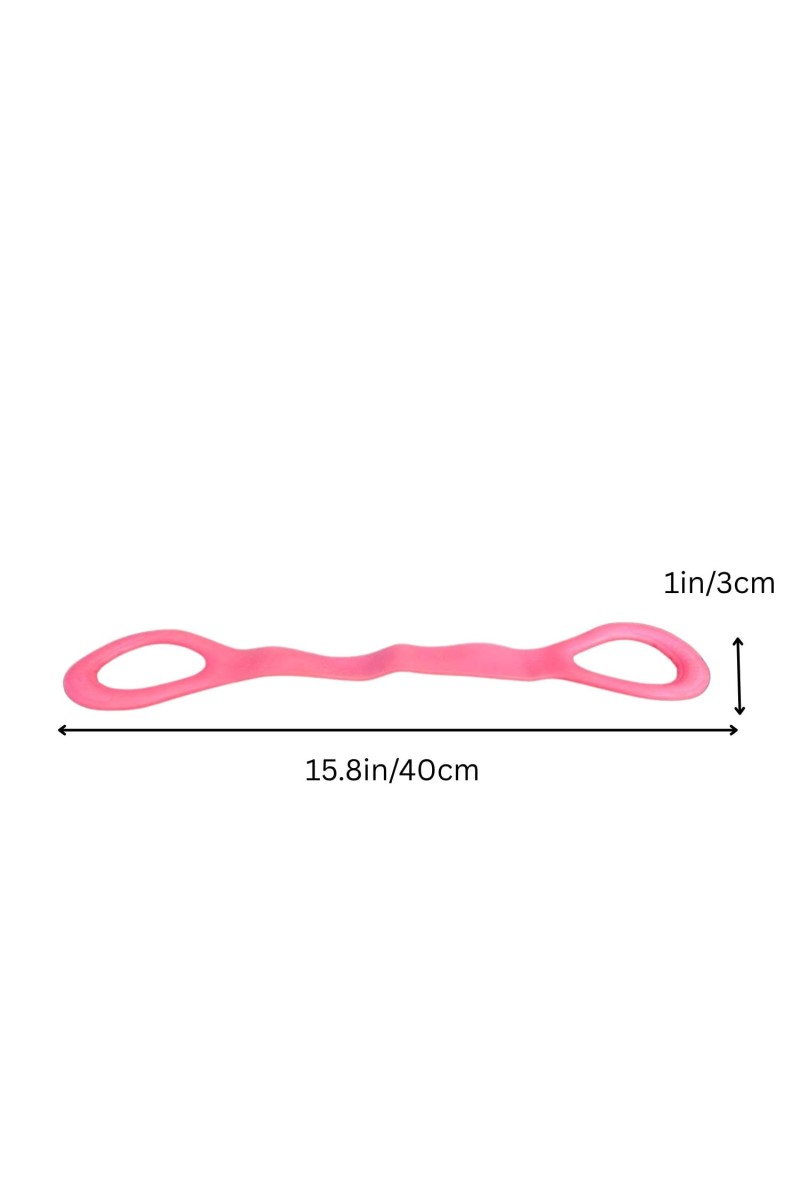 Yoga Stretch Resistance Band for Women & Men, Light Strength Training Elastic Loop Band for Home Workout, Pilates, Flexibility, Mobility & Physical Therapy Exercise Equipment, Pink