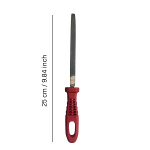 Triangular Hand File Tool (3-Sided) with Ergonomic Handle | Durable Steel File for Metal, Wood, Sharpening & Finishing