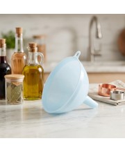 Multipurpose Plastic Funnel with Wide Mouth & Narrow Spout | Lightweight Liquid Transfer Funnel for Kitchen, Oil, Water & Storage Bottles | Durable & Easy to Use