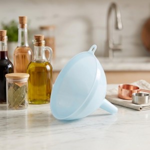 Multipurpose Plastic Funnel with Wide Mouth & Narrow Spout | Lightweight Liquid Transfer Funnel for Kitchen, Oil, Water & Storage Bottles | Durable & Easy to Use