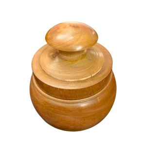 Handcrafted Wooden Jar with Lid | Multipurpose Storage Container for Kitchen, Sugar, salt,dry fruits & Home DÃ©coration (Pack of 2)
