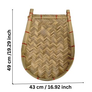 Handmade Bamboo Kulo Basket for Puja & Kitchen Use | Traditional Bengali Bamboo Soop Tray for Grain Cleaning & Decoration(à¦¬à¦¾à¦à¦¶à§‡à¦° à¦•à§à¦²à§‹)