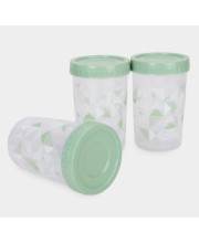 1 Litre Plastic Storage Container Set of 3 | Airtight Multipurpose Kitchen Containers for Dry Fruits, Snacks, Pulses, Sugar, Tea & Grocery Storage | BPA-Free Transparent Food Storage Jars