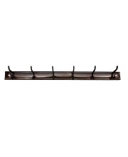 Wall Mounted Clothes Hanger Rack with 6 Hooks | Heavy Duty Metal Wall Hanger for Clothes, Towels, Bags, Keys & Accessories | Space Saving Wall Organizer for Home, Bedroom, Bathroom & Office