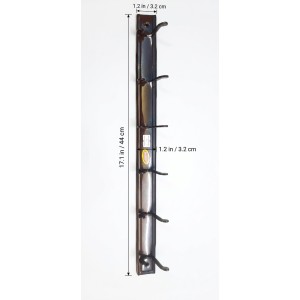 Wall Mounted Clothes Hanger Rack with 6 Hooks | Heavy Duty Metal Wall Hanger for Clothes, Towels, Bags, Keys & Accessories | Space Saving Wall Organizer for Home, Bedroom, Bathroom & Office Wall Mounted Clothes Hanger Rack with 6 Hooks | Heavy Duty Metal Wall Hanger for Clothes, Towels, Bags, Keys & Accessories | Space Saving Wall Organizer for Home, Bedroom, Bathroom & Office