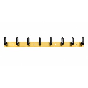 8 Hook Wall Mounted Coat & Towel Hanger Rack | Stainless Steel Heavy Duty Multipurpose Hook Rail | Bathroom, Kitchen, Bedroom & Entryway Organizer | Includes 4 Mounting Screws | Gold & Black 8 Hook Wall Mounted Coat & Towel Hanger Rack | Stainless Steel Heavy Duty Multipurpose Hook Rail | Bathroom, Kitchen, Bedroom & Entryway Organizer | Includes 4 Mounting Screws | Gold & Black